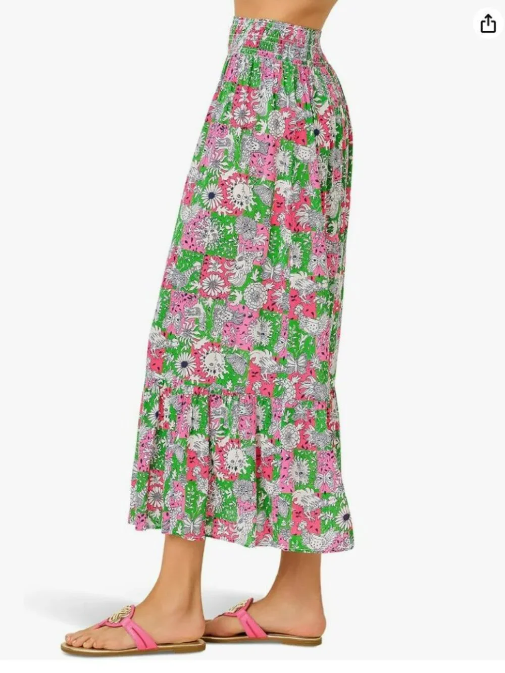 Lilly Pulitzer Enzo Maxi Skirt Cover-up Vintage Print